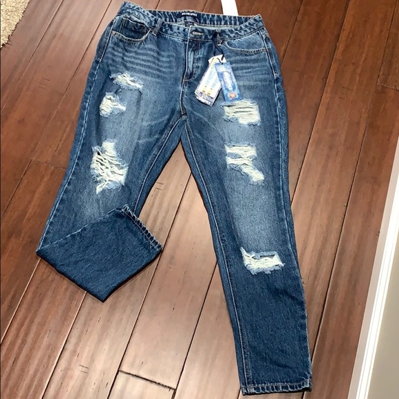 Blue spice ripped jeans Clearance